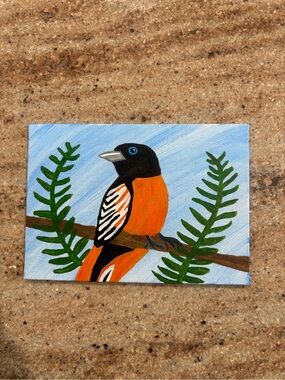Oriole Painting (5”x 7”)